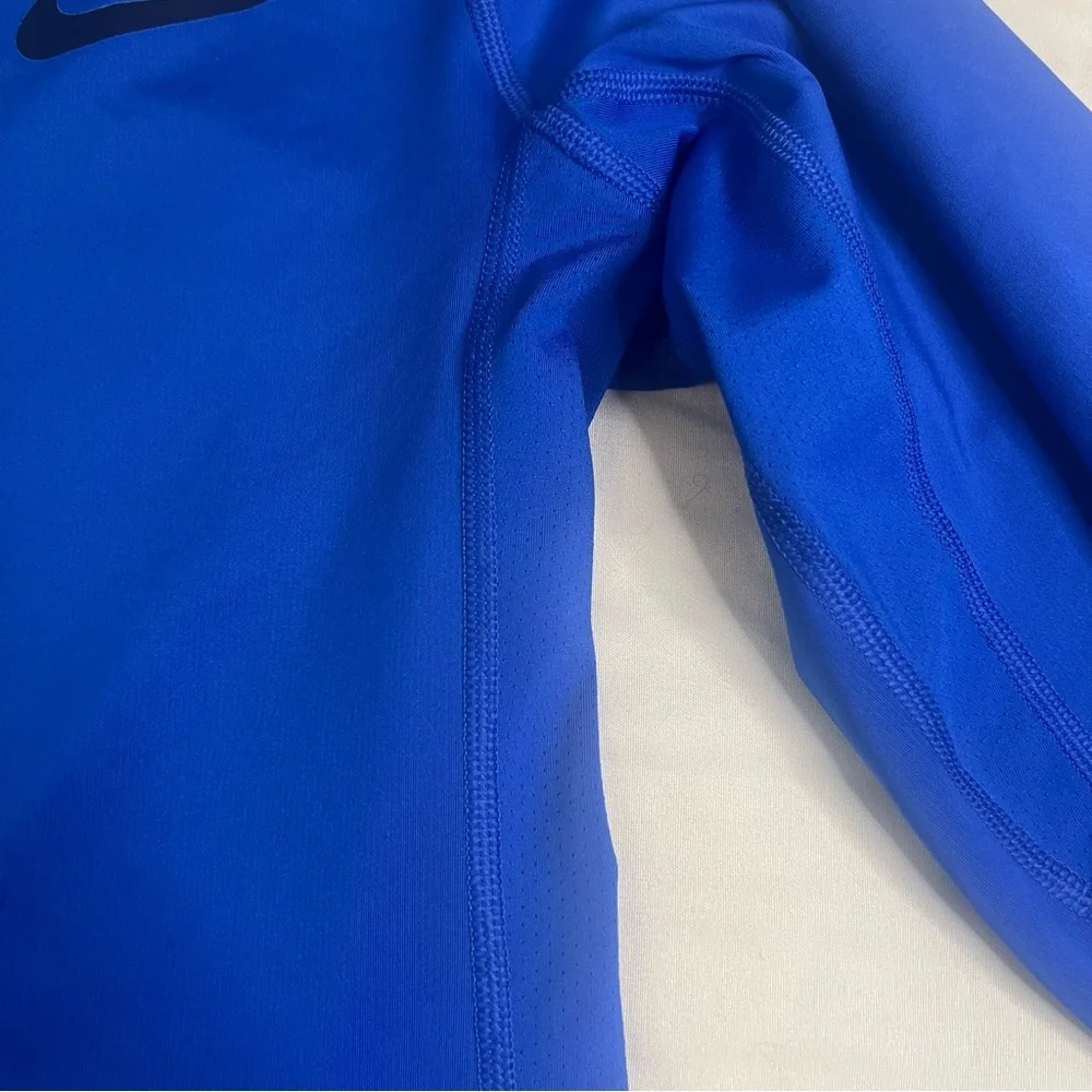 Nike Pro Dri-FIT Long Sleeve Shirt Men’s Medium‎ Blue Slim Fit Athletic Training